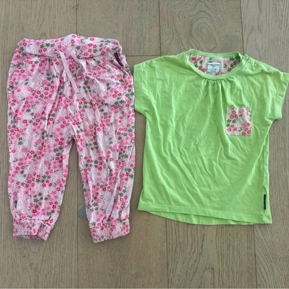 Polarn O. Pyret matching shirt and pants size 1.5-2yr old